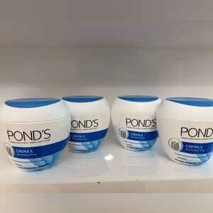 Lot Of 4 Pond's Crema S Moisturizing Skin Cream w/ Botanical Extract 7oz